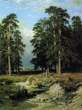 風景 Painting - エラブガ近くの聖なる小川 1886 古典的な風景 イワン・イワノビッチの木々